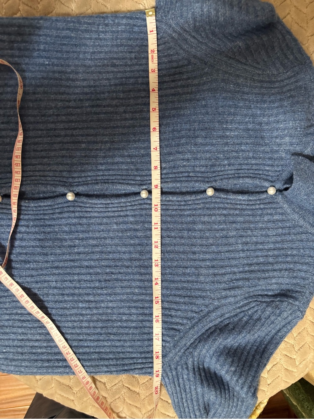 NWOT Abercrombie & Fitch Ribbed Pearl Button Collared Cardigan Size Small - Picture 10 of 10